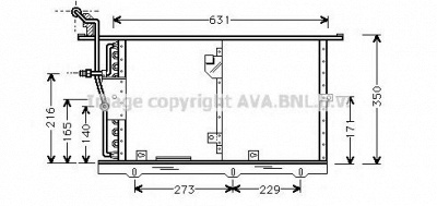 AVA QUALITY COOLING ms5201 -  Конденсатор, кондиционер